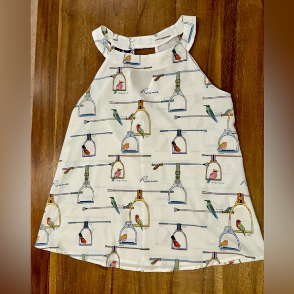 Rönner Design Aurora Collection Birds of paradise Equestrian Top size L - Picture 3 of 8